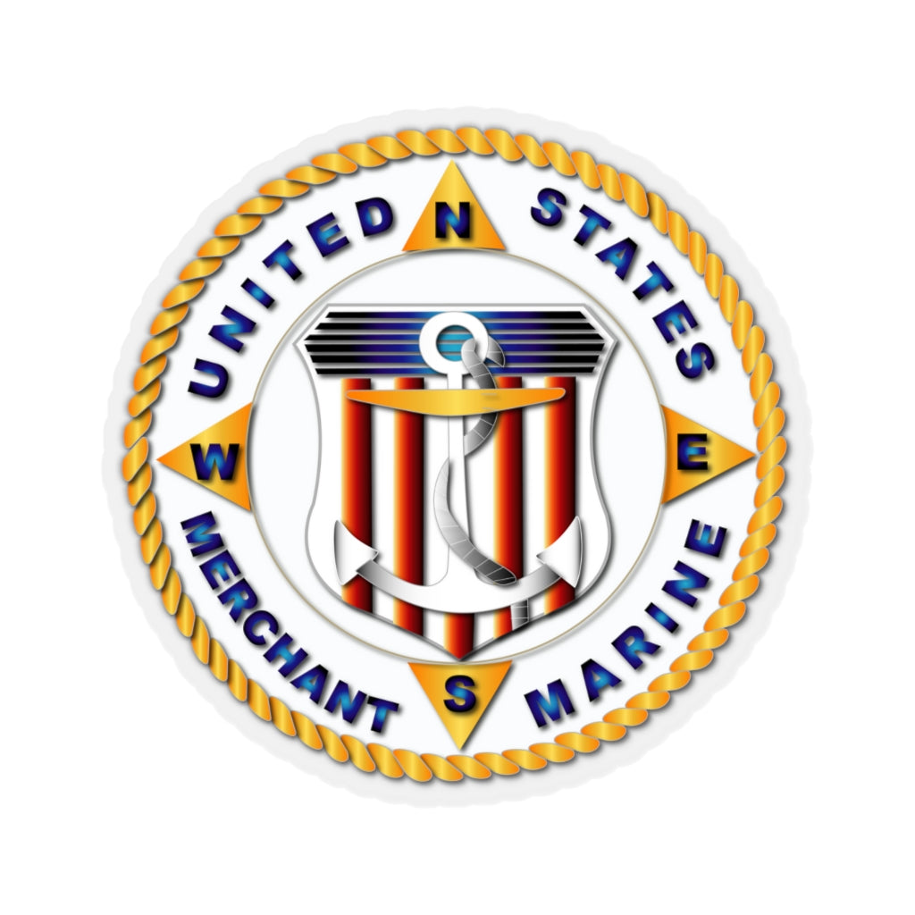 Kiss-Cut Stickers - USMM - Emblem - US Merchant Marine