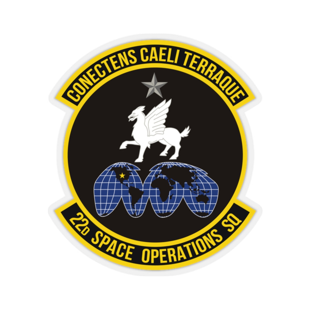 Kiss-Cut Stickers - USSF - 22d Space Operations Squadron wo Txt X 300