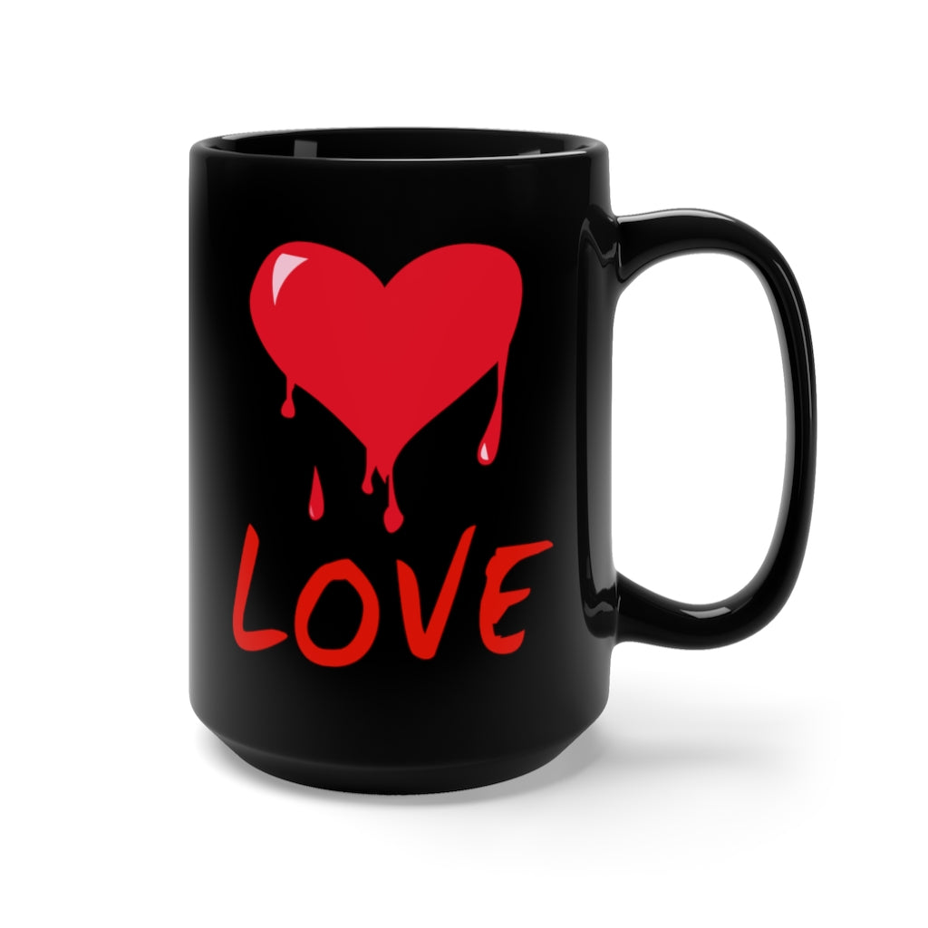Black Mug 15oz - Love - VALENTINE