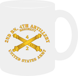 Army - 2nd Battalion 4th Field Artillery Regiment - with Arty Branch - Mug