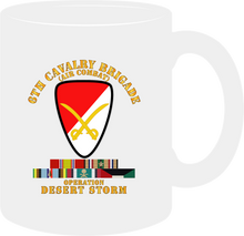 Load image into Gallery viewer, Army - 6th Cavalry Brigade - Desert Storm with Service Ribbons - AFEM with Arrow - Mug
