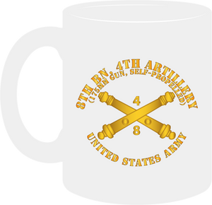 Army - 8th Battalion 4th Field Artillery Regiment - 175mm with Arty Branch - Mug
