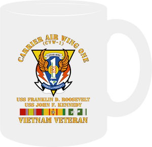Navy - Carrier Air Wing One - Vietnam Veteran with Vietnam Service Ribbons - Mug