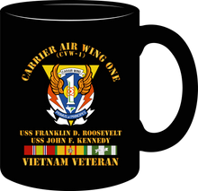 Load image into Gallery viewer, Navy - Carrier Air Wing One - Vietnam Veteran with Vietnam Service Ribbons - Mug
