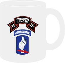 Load image into Gallery viewer, Ranger, N Company Scroll, 173rd Airborne Brigade, Vietnam Veteran Mug

