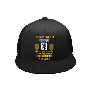 Snapback Hat G  - Vietnam Combat Infantry Veteran w 2nd Bn 28th Inf 1st Inf Div - Hats - DTG