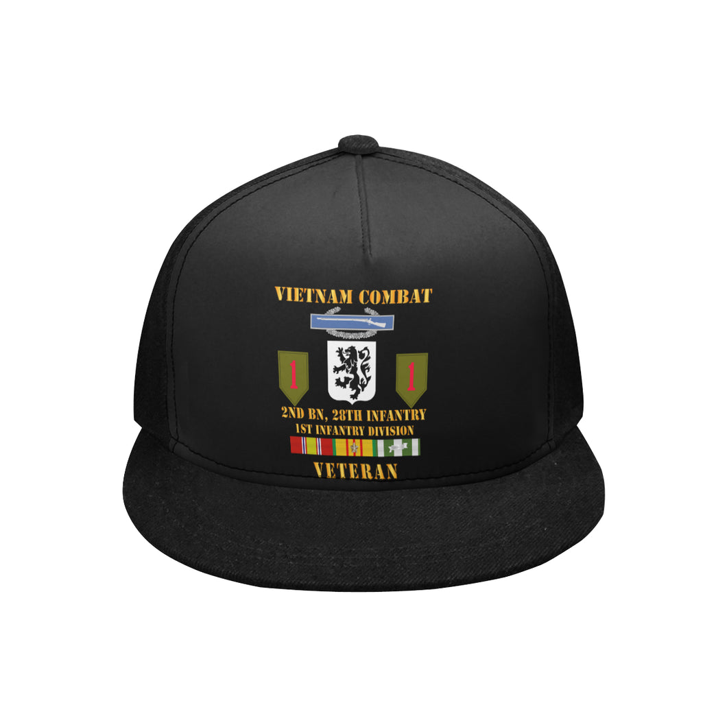 Snapback Hat G  - Vietnam Combat Infantry Veteran w 2nd Bn 28th Inf 1st Inf Div - Hats - DTG
