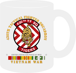 United States Air Force - 430th Tactical Fighter Squadron with Vietnam Service Ribbons - Mug