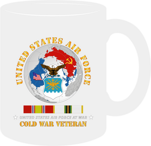 United States Air Force with "Cold War" Service Ribbons Mug
