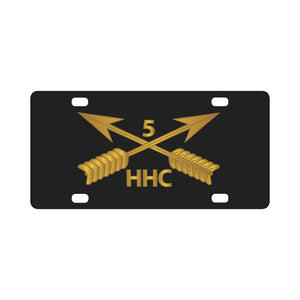 SOF - HHC - 5th SFG Branch wo Txt Classic License Plate
