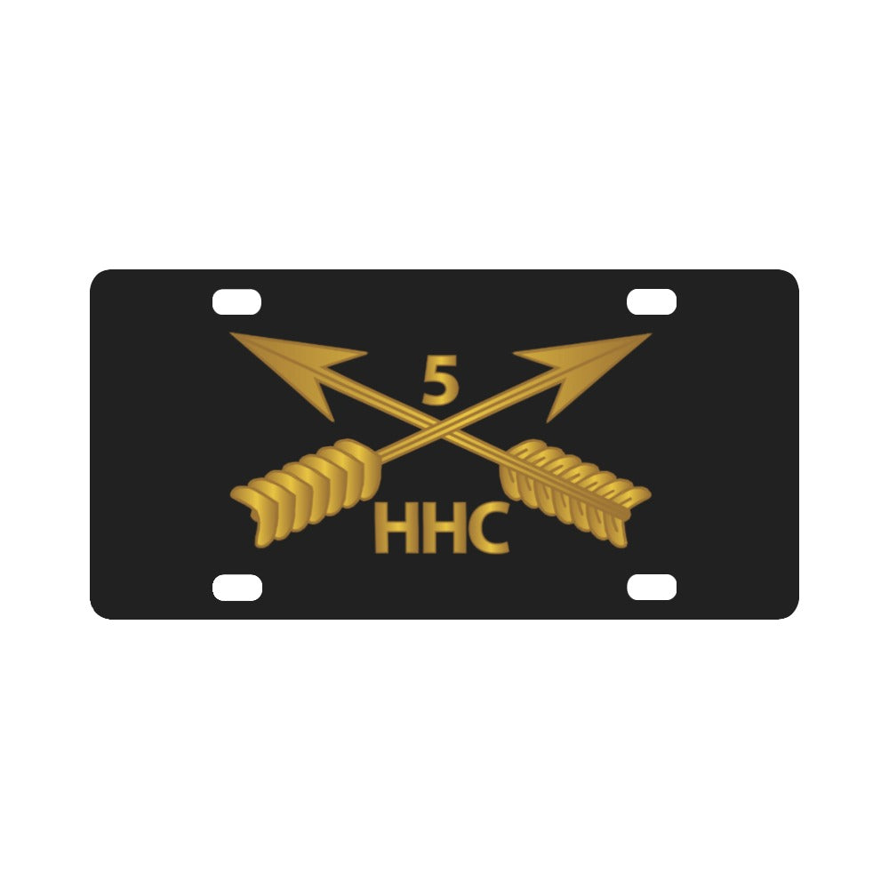 SOF - HHC - 5th SFG Branch wo Txt Classic License Plate