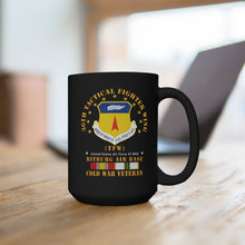 Load image into Gallery viewer, Black Mug 15oz - USAF - 36th Tactical Fighter Wing - Bitberg AB - Cold War Vet
