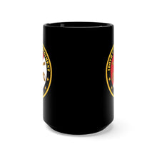 Load image into Gallery viewer, Black Mug 15oz - Army - 180th Cavalry Regiment Branch Veteran - Red - White X 300
