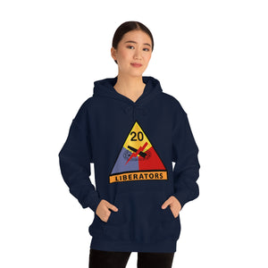 Unisex Heavy Blend™ Hooded Sweatshirt - Army - 20th Armored Division - Liberators wo Txt