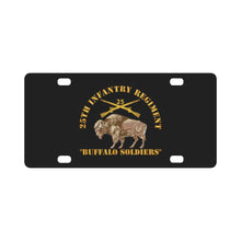 Load image into Gallery viewer, Army - 25th Infantry Regiment - Buffalo Soldiers w 25th Inf Branch Insignia Classic License Plate
