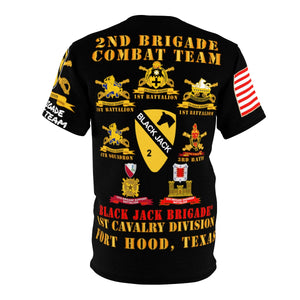 Unisex AOP - 2nd Brigade Combat Team (BCT), 1st Cavalry Division, (Black Jack Brigade), Fort Hood Texas