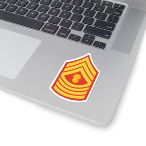 Kiss-Cut Stickers - USMC - Enlisted Insignia - E9 - Master Gunnery Sergeant (MGySgt) - Dress Blue wo Txt X 300