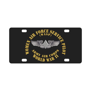 AAC - WASP Wing (Women Air Force Service Pilot) Classic License Plate