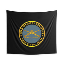 Load image into Gallery viewer, Indoor Wall Tapestries - Army - 39th Infantry Regiment - Buffalo Soldiers - Fort Clark, TX w Inf Branch
