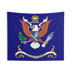 Indoor Wall Tapestries - 188th Infantry Regiment - WINGED ATTACK - Regimental Colors Tapestry