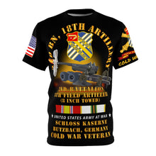 Load image into Gallery viewer, Unisex All Over Print - Army - 2nd Battalion, 18th Artillery Butzbach, Germany with COLD SVC - M115, 8 Inch Firing
