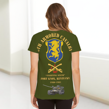 Load image into Gallery viewer, AOP 6th ACR - HHT Troop Guidon Front Pocket - Full Back w M60 T-Shirt
