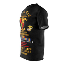 Load image into Gallery viewer, Unisex AOP Cut &amp; Sew Tee - USMC - Iraq War Veteran - 3rd Bn, 5th Marines w CAR IRAQ SVC
