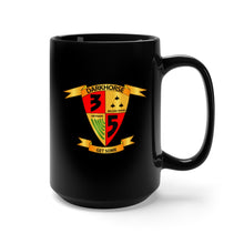 Load image into Gallery viewer, Black Mug 15oz - USMC - 3rd Battalion, 5th Marines - DarkHorse wo Txt
