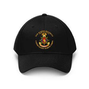 Unisex Twill Hat - USMC - 8th Marine Regiment - More Than Duty - Hat - Direct to Garment (DTG) - Printed