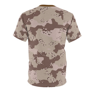 AOP Tee - Military Chocolate Chip Desert Camouflage Shirt