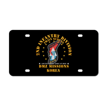 Load image into Gallery viewer, [Made in USA] Custom Aluminum Automotive License Plate 12&quot; x 6&quot; - Army - 2nd Infantry Division - ImJin Scout -DMZ Missions
