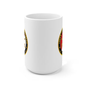 Ceramic Mug 15oz - Army - 180th Cavalry Regiment Branch Veteran - Red - White X 300