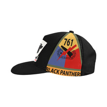 Load image into Gallery viewer, 761st Tank Battalion - DUI w SSI Left - Right o Txt All Over Print Snapback Cap D
