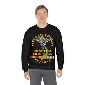 Unisex Heavy Blend Crewneck Sweatshirt - USN  - USMC - Vietnam Combat Veteran Hospital Corpsman  X 300