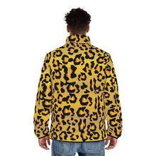 Load image into Gallery viewer, Men&#39;s Puffer Jacket (AOP) - Leopard Spots
