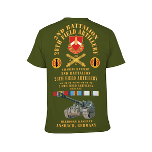 All Over Print Charlie Battery, 2nd Battalion, 28th Field Artillery, Ansbach FRGT-Shirt