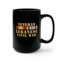 Load image into Gallery viewer, Black Mug 15oz - USMC - Veteran Lebanese Civil War w  EXP SVC
