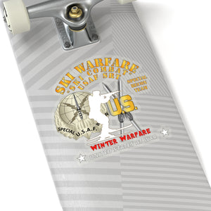 Kiss-Cut Stickers - SOF - USAF Special Recon Team - Ski Warfare - Ski Combat - Winter Warfare X 300