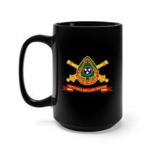 Load image into Gallery viewer, Black Mug 15oz - Army - 196th Field Artillery Brigade DUI w Br - Ribbon X 300
