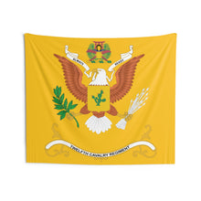 Load image into Gallery viewer, Indoor Wall Tapestries - 12th Cavalry Regiment  - ALWAYS READY - Regimental Colors Tapestry
