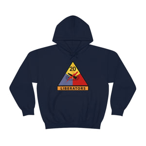 Unisex Heavy Blend™ Hooded Sweatshirt - Army - 20th Armored Division - Liberators wo Txt