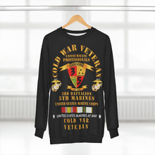 Load image into Gallery viewer, AOP Unisex Sweatshirt - USMC - Cold War Vet - 3rd Bn, 5th Marines w COLD SVC X 300
