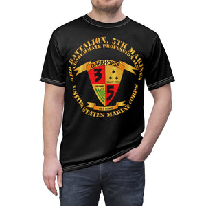 Unisex AOP Cut & Sew Tee - USMC - 3rd Battalion, 5th Marines - Dark Horse