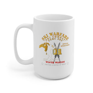 Ceramic Mug 15oz - SOF - USMC Special Operations - Ski Warfare - Ski Combat - Winter Warfare X 300