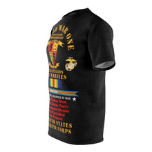 Load image into Gallery viewer, Unisex AOP Cut &amp; Sew Tee - USMC - WWI  - 3rd Bn, 5th Marines - w  WWI Ribbon - Streamer
