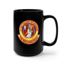Load image into Gallery viewer, Black Mug 15oz - USMC - 1st Bn 9th Marines wo Txt
