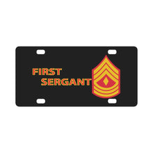 Load image into Gallery viewer, USMC - E8 - First Sergeant (1SG) X 300 Classic License Plate
