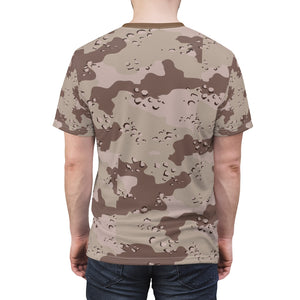 AOP Tee - Military Chocolate Chip Desert Camouflage Shirt