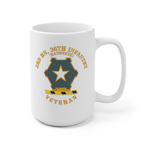 Army - 3rd Battalion 36th Infantry Distinctive Unit Insignia - Bayonets - Veteran - Mug