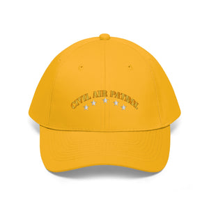 Twill Hat - CAP - Civil Air Patrol w Silver Stars - Hat - Direct to Garment (DTG) - Printed